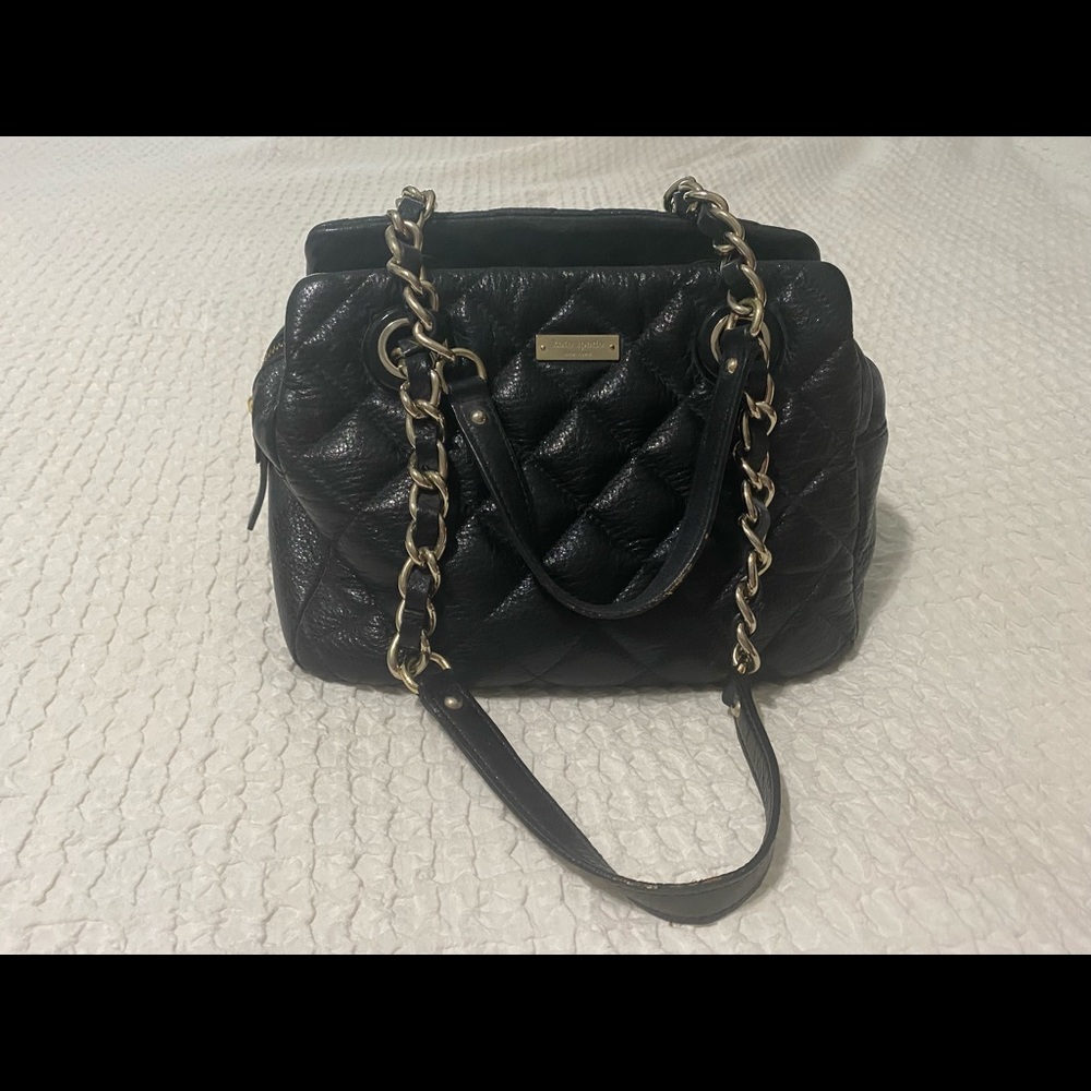 💥HP💥Kate Spade Black Quilted Handbag